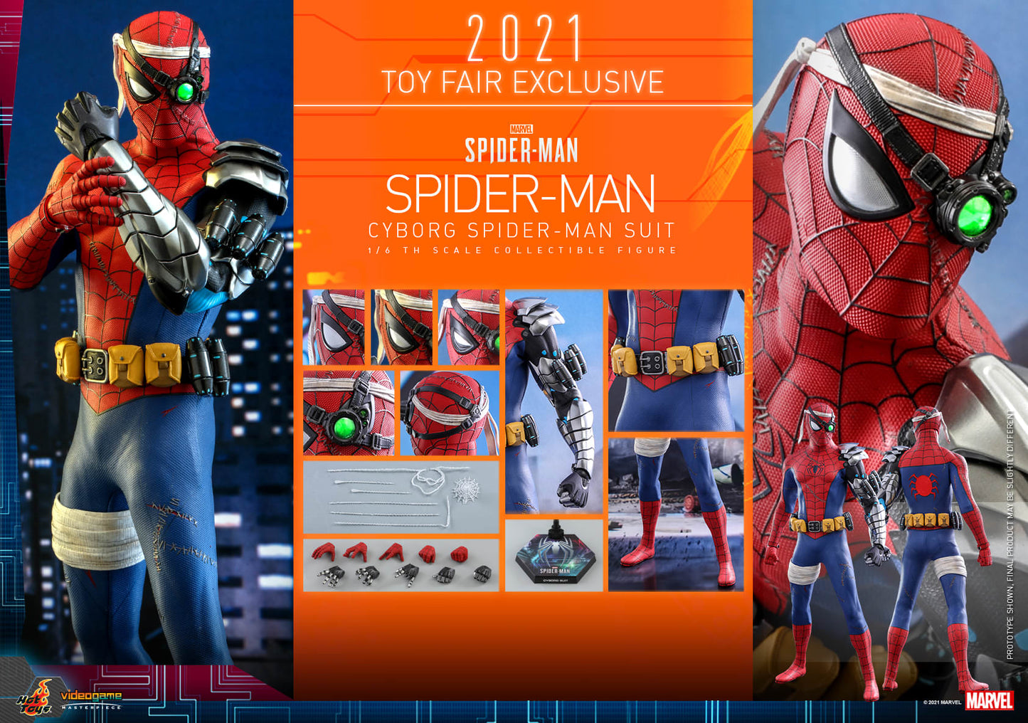 Spider-Man Cyborg Spider-Man Suit 1/6 - Marvel's Spider-Man Hot Toys