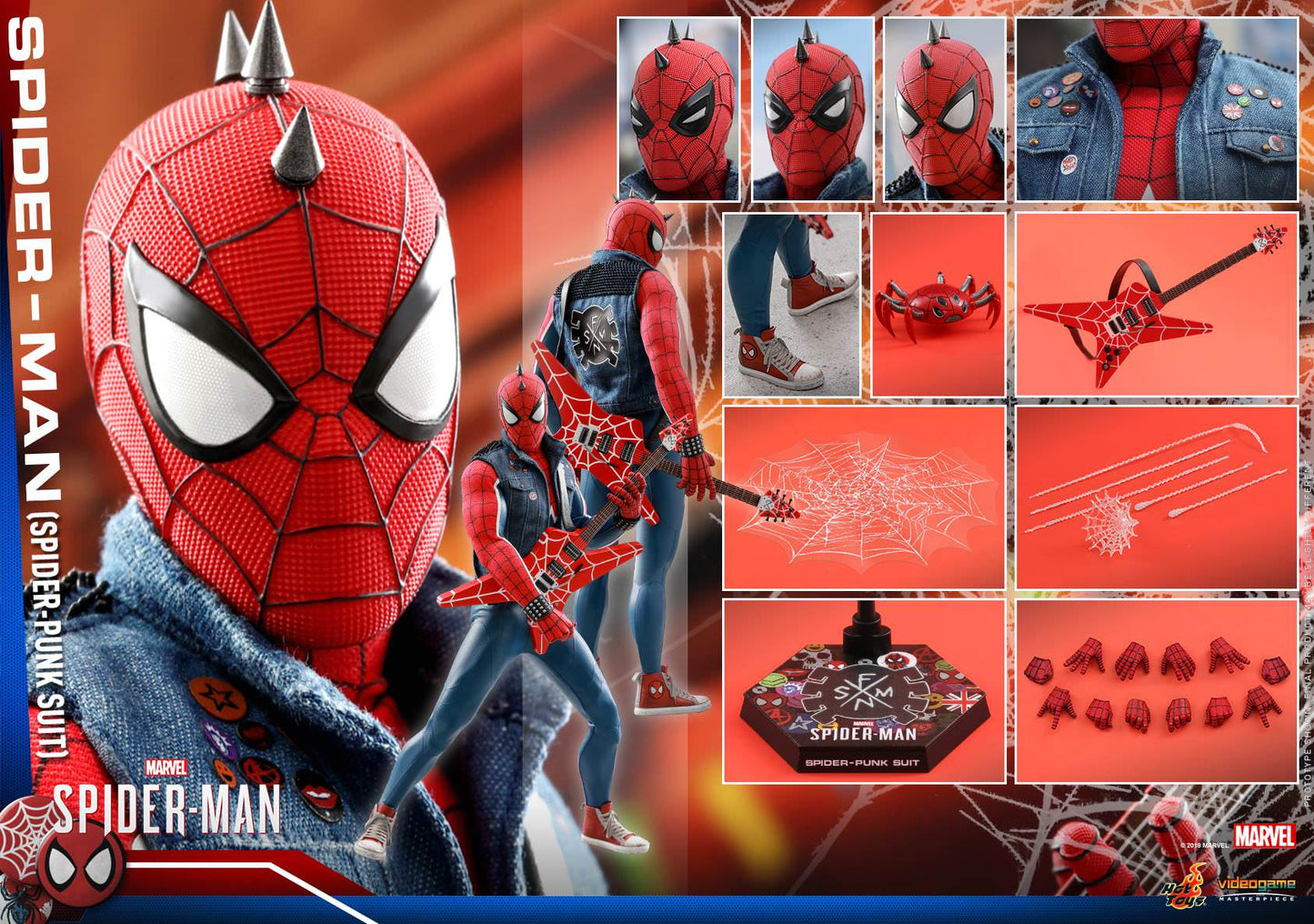 Spider-Man Spider-Punk Suit 1/6 - Marvel's Spider-Man Hot Toys
