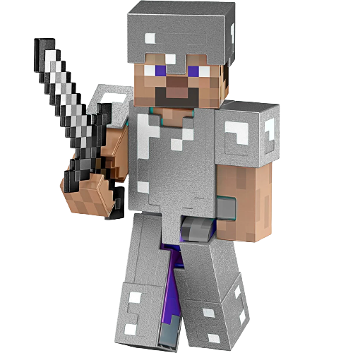 Steve Iron Armor Diamond Level Minecraft Mattel Toylover Store