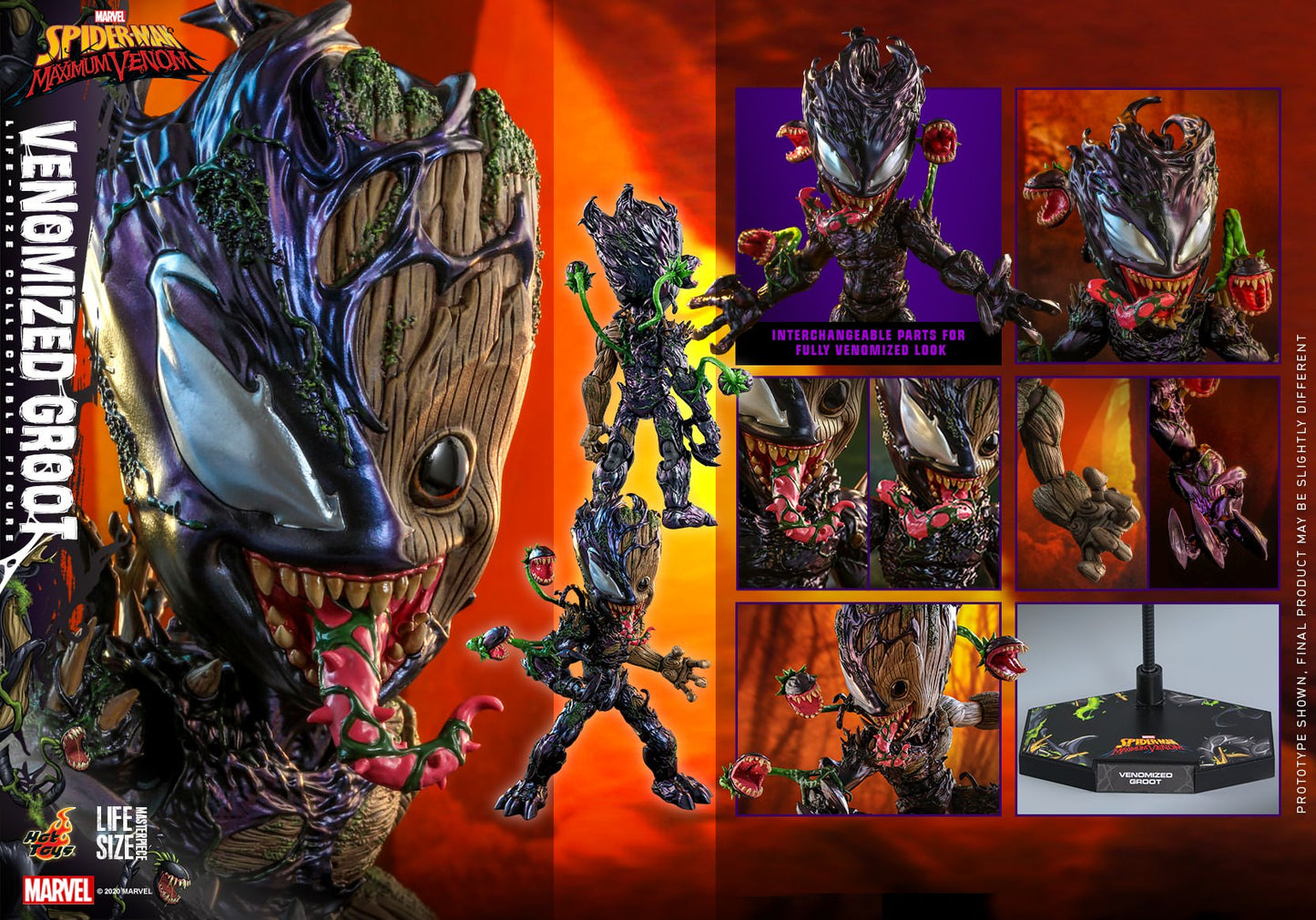 Venomized Groot 1/1 - Spider-Man: Maximum Venom Hot Toys