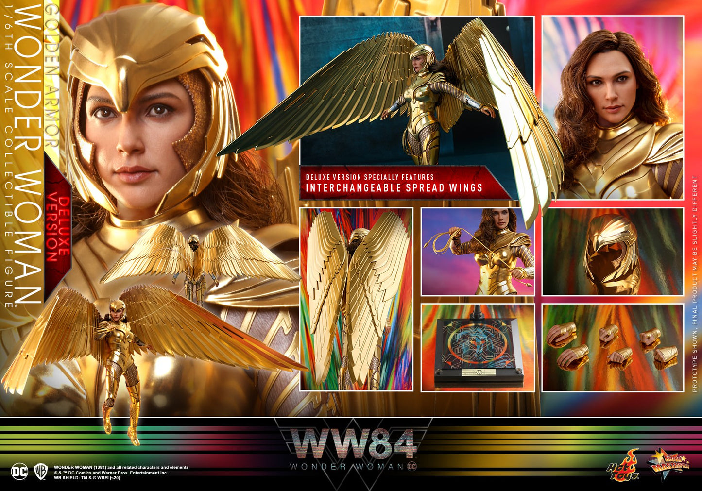 Wonder Woman Golden Armor Deluxe 1/6 - Wonder Woman 1984 Hot Toys