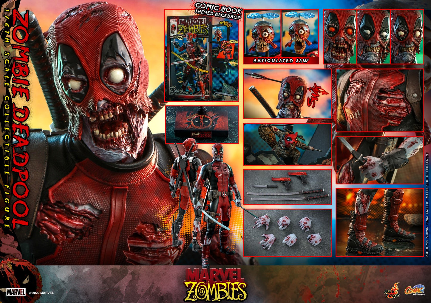 Zombie Deadpool 1/6 - Marvel Zombies Hot Toys