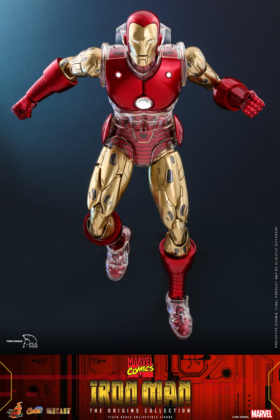 Iron Man (The Origins Collection) 1/6 - Marvel Comics Hot Toys Die-Cast Metal