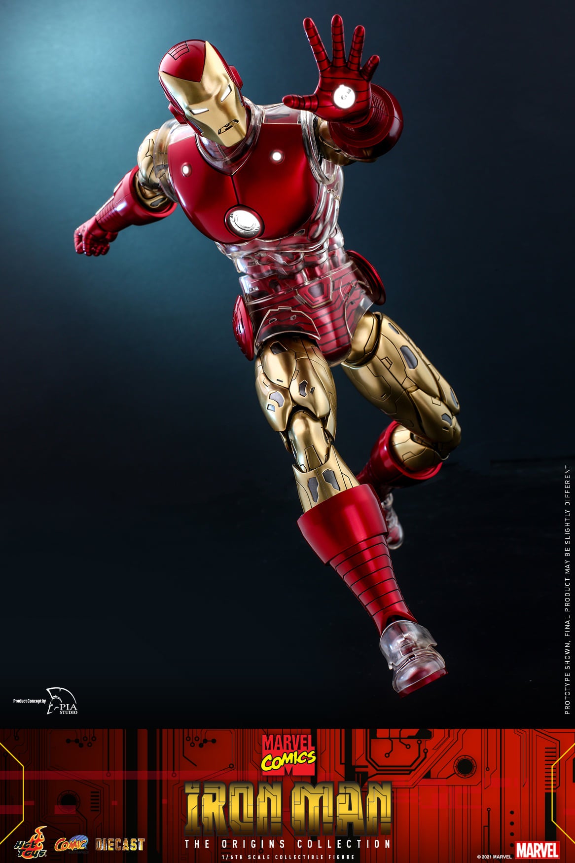 Iron Man (The Origins Collection) 1/6 - Marvel Comics Hot Toys Die-Cast Metal