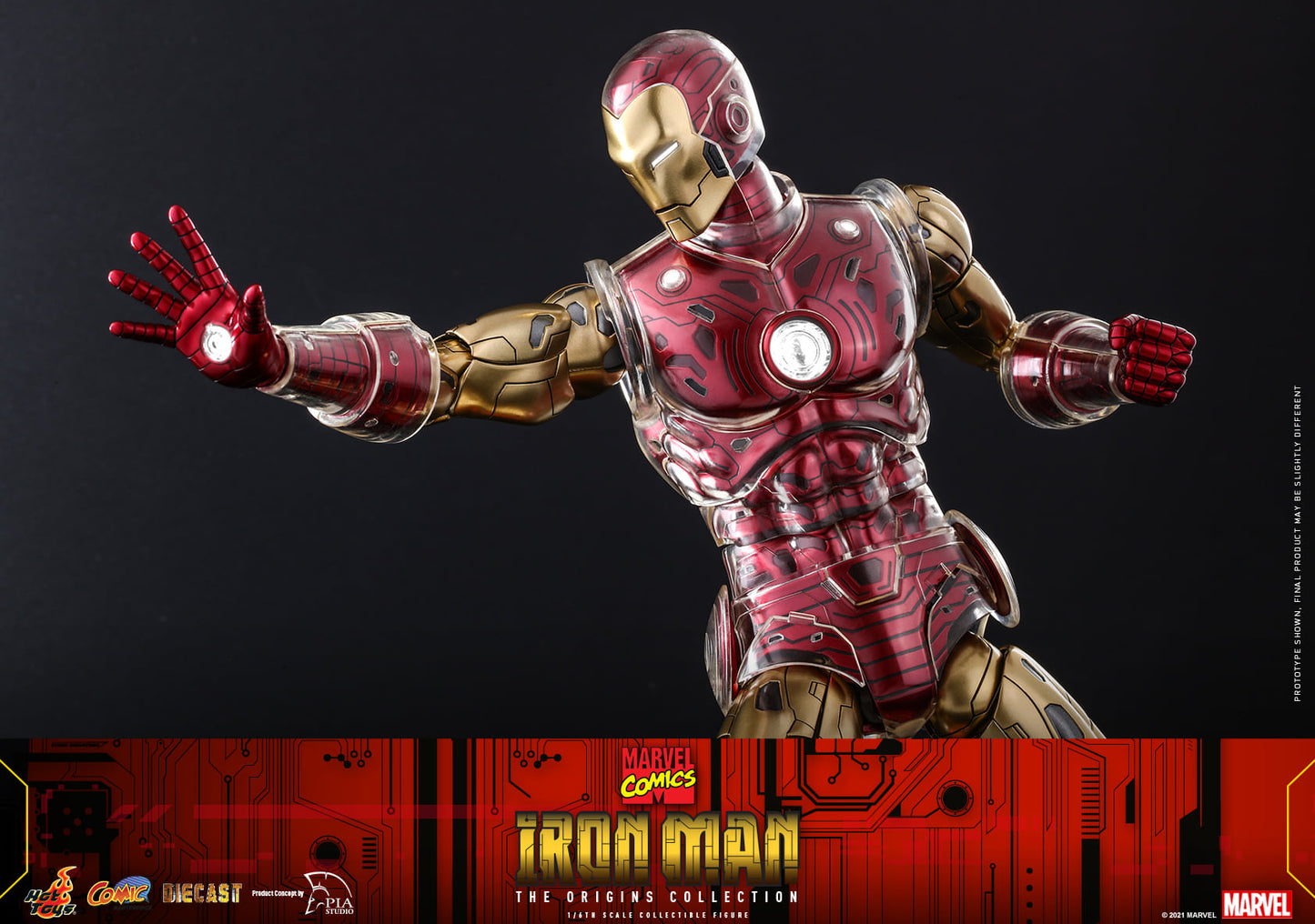Iron Man (The Origins Collection) 1/6 - Marvel Comics Hot Toys Die-Cast Metal