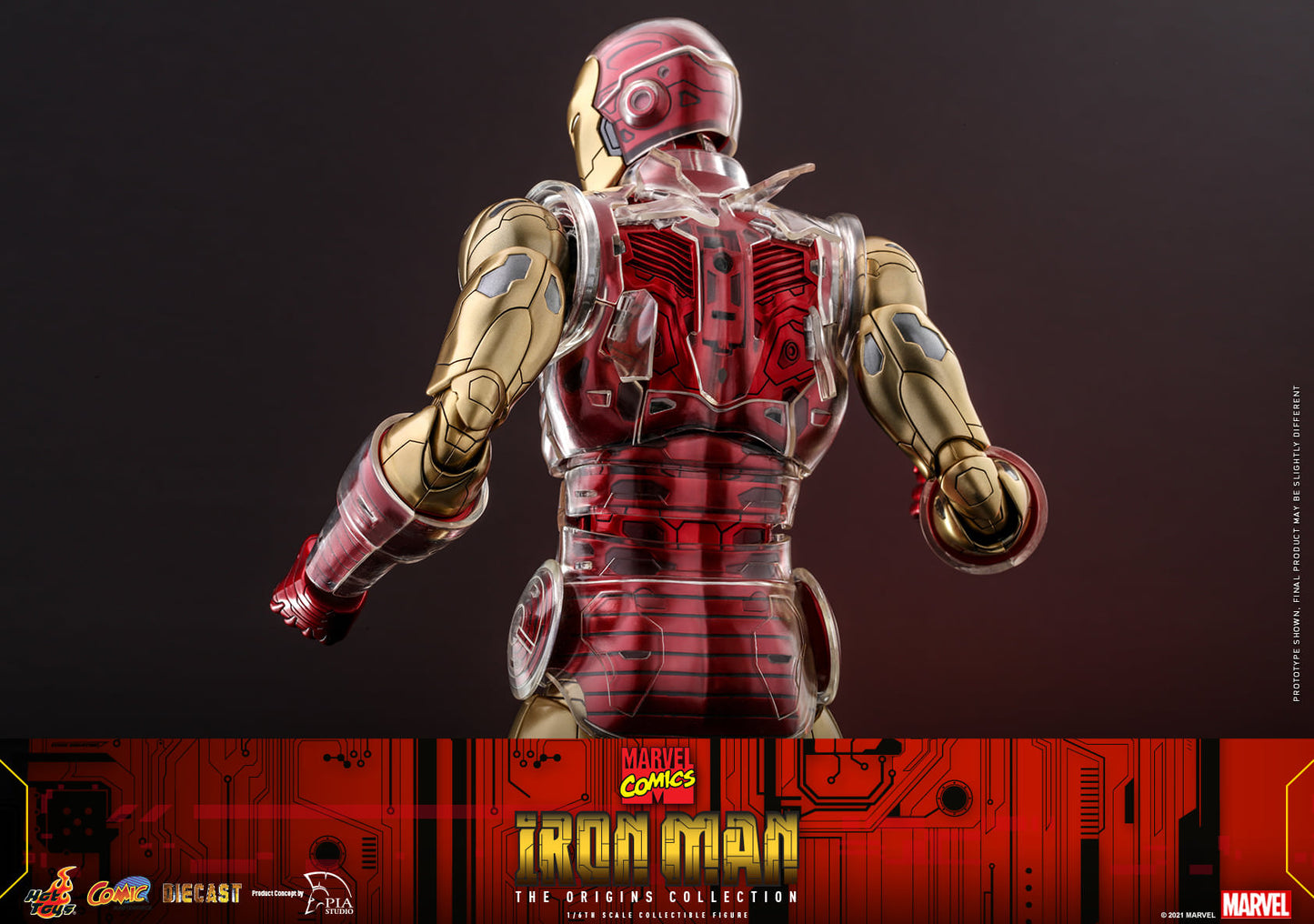 Iron Man (The Origins Collection) 1/6 - Marvel Comics Hot Toys Die-Cast Metal