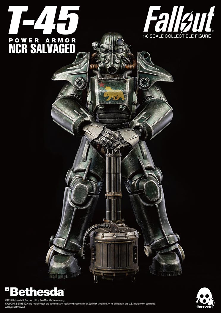 T-45 NCR Salvaged Power Armor 1/6 - Fallout Threezero