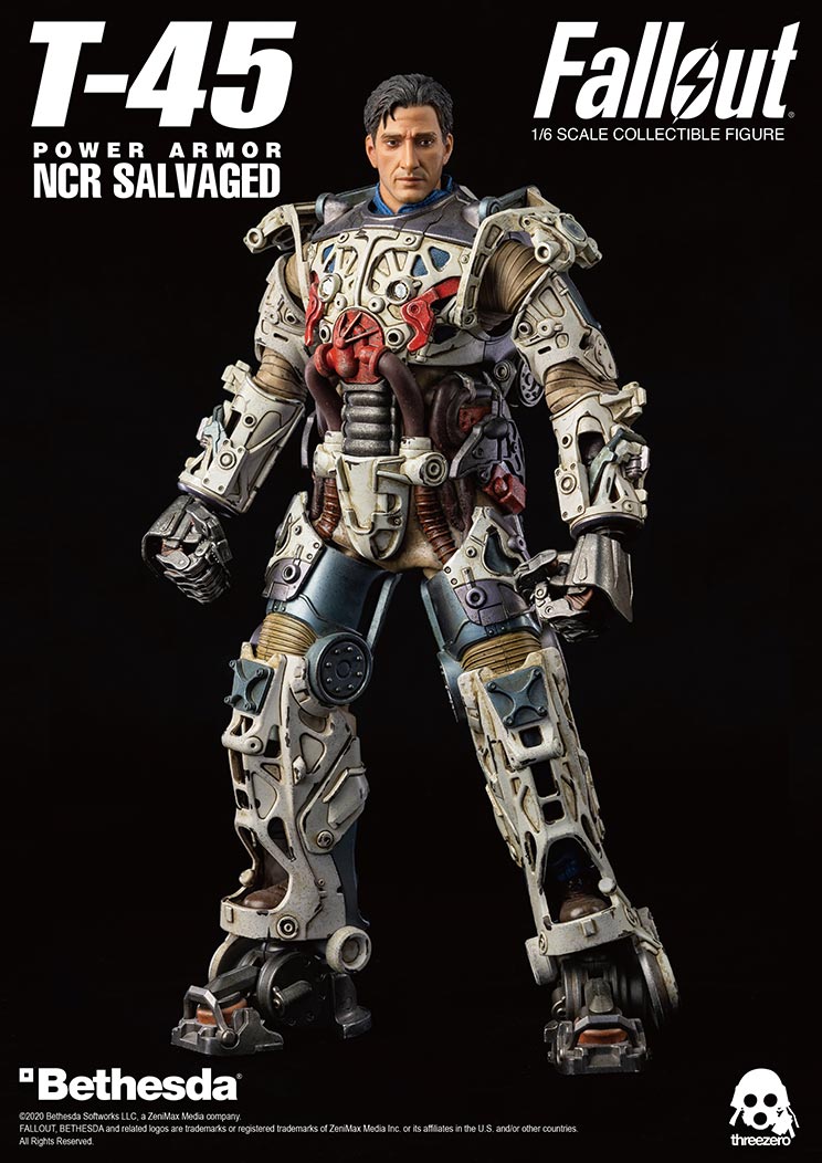 T-45 NCR Salvaged Power Armor 1/6 - Fallout Threezero
