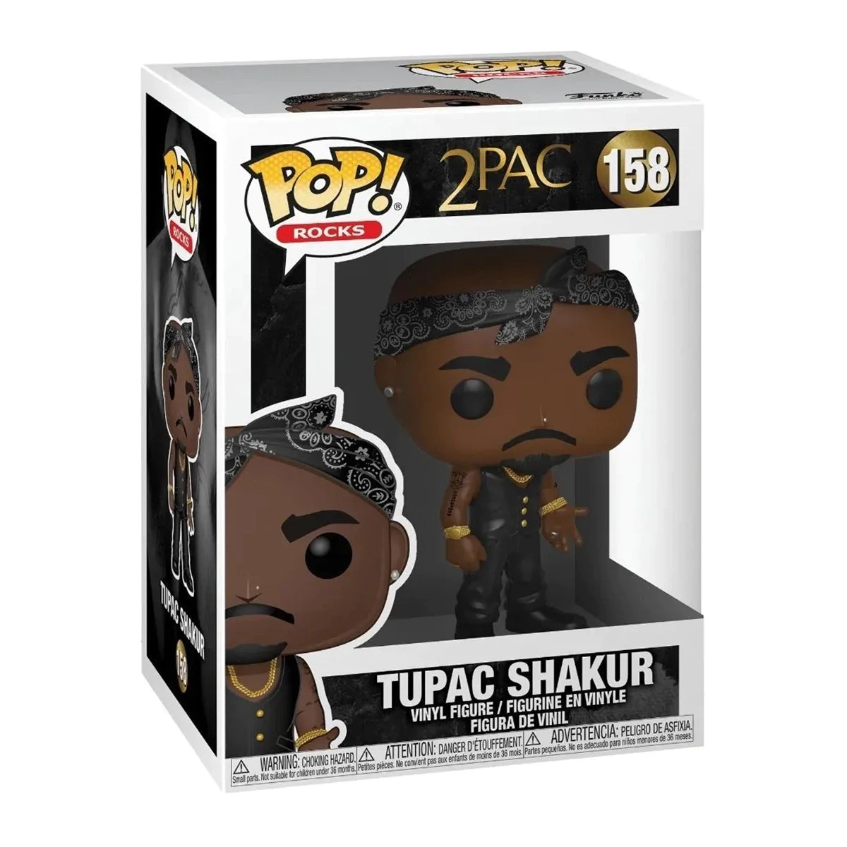 Tupac Shakur Vest with Bandana 158 - Funko Pop! Rocks