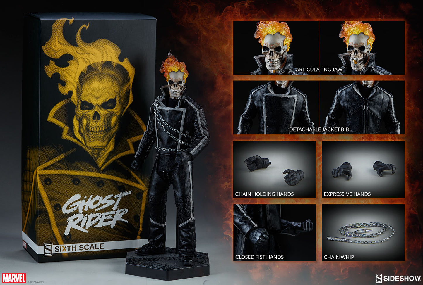 Ghostrider Exclusive 1/6 - Marvel Comics Sideshow