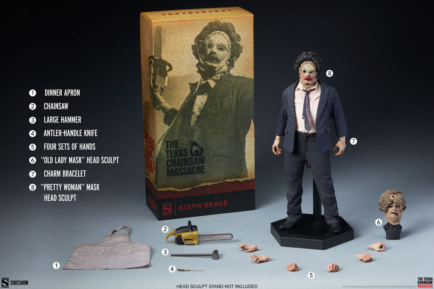 Leatherface 1/6 - The Texas Chainsaw Massacre (1974) Sideshow