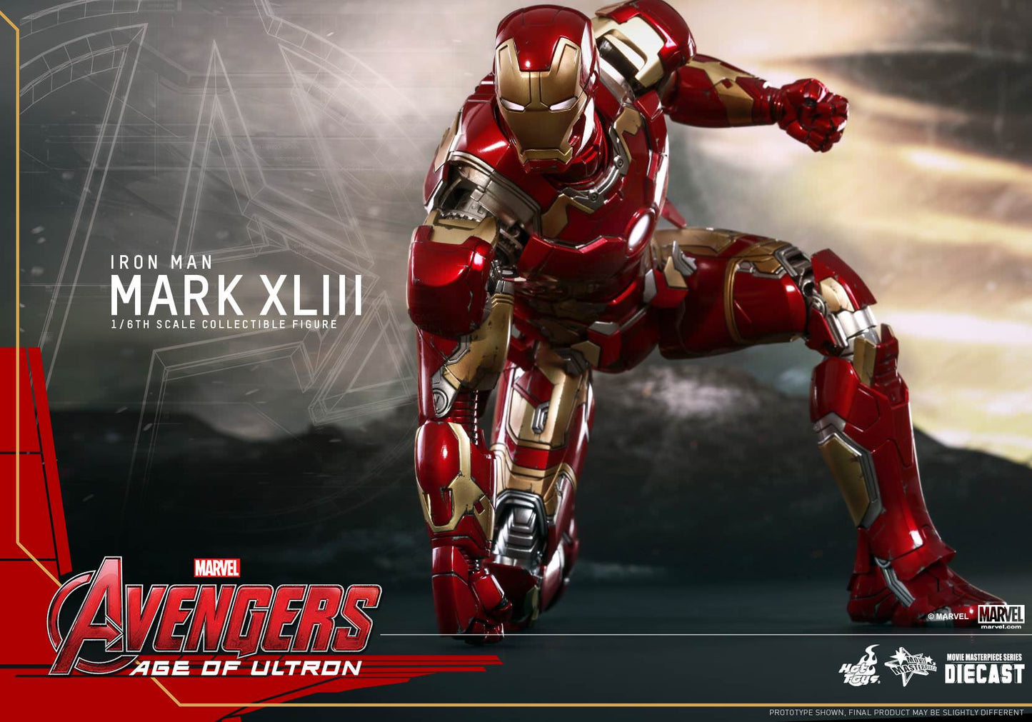 Iron Man Mark XLIII 1/6 - Avengers: Age of Ultron Hot Toys Die-Cast Metal