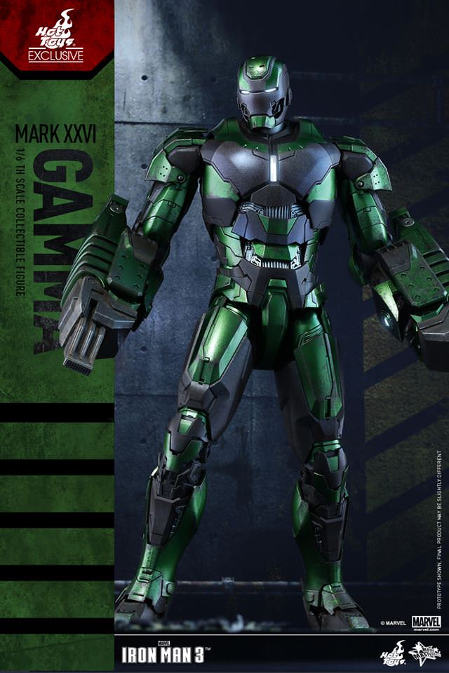 Iron Man Mark XXVI Gamma Exclusive 1/6 - Iron Man 3 Hot Toys