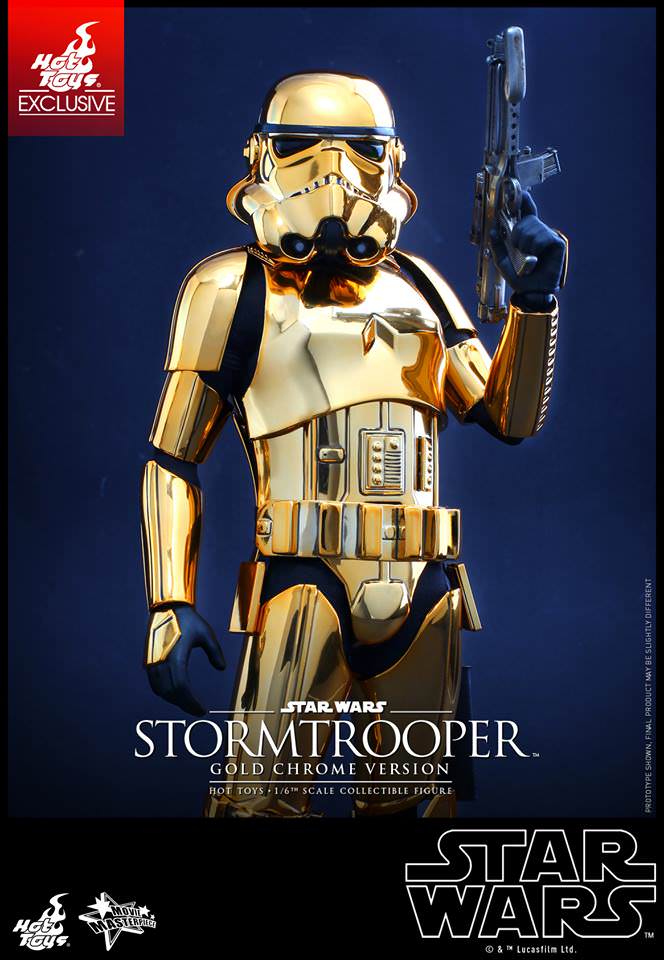 Stormtrooper Gold Chrome Version Exclusive 1/6 - Star Wars Hot Toys