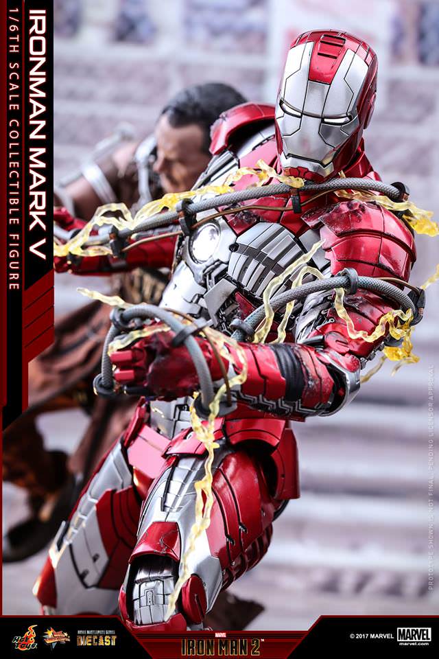Iron Man Mark V 1/6 - Iron Man 2 Hot Toys Die-Cast Metal