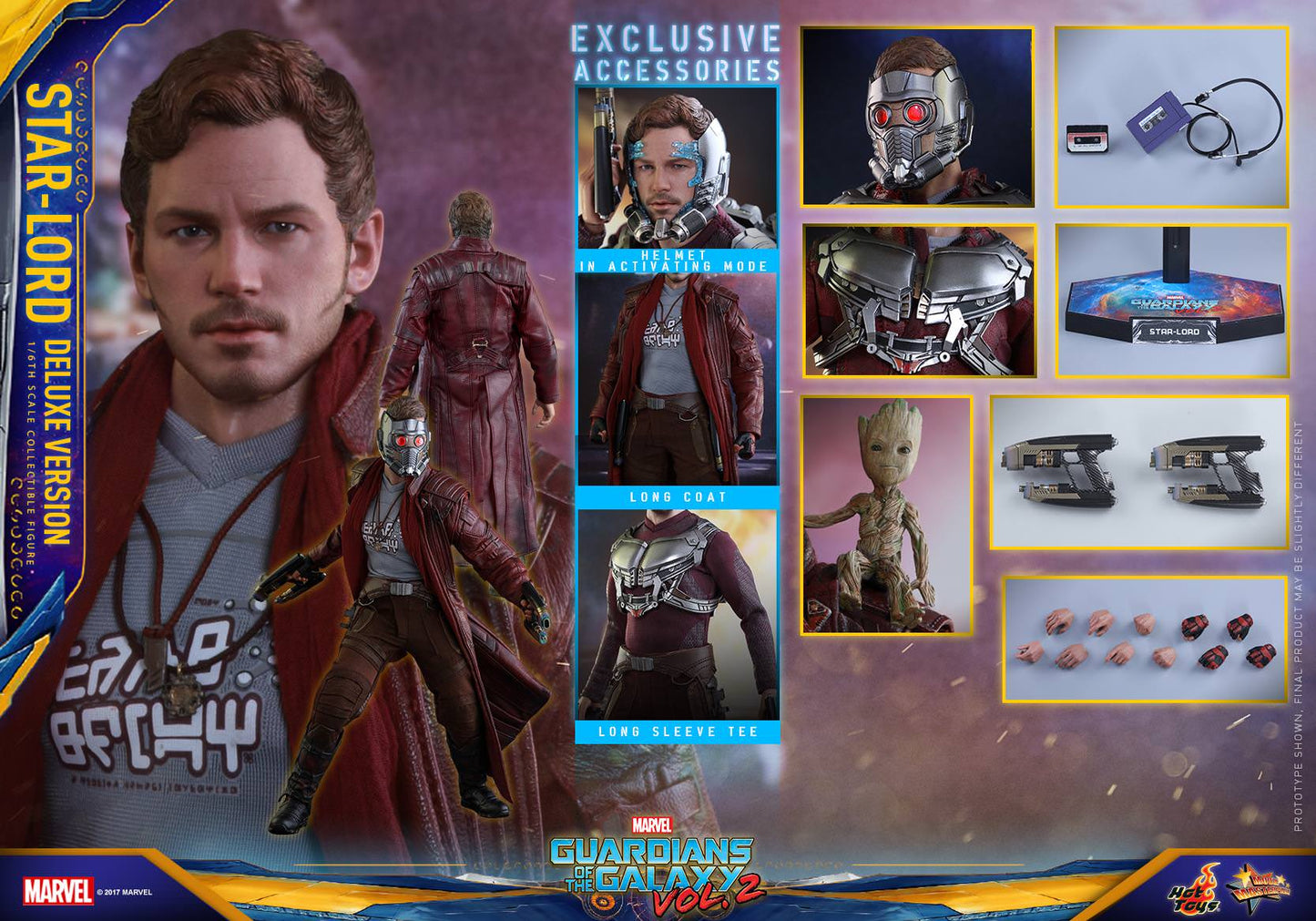 Star-Lord Deluxe 1/6 - Guardians of the Galaxy Vol. 2 Hot Toys