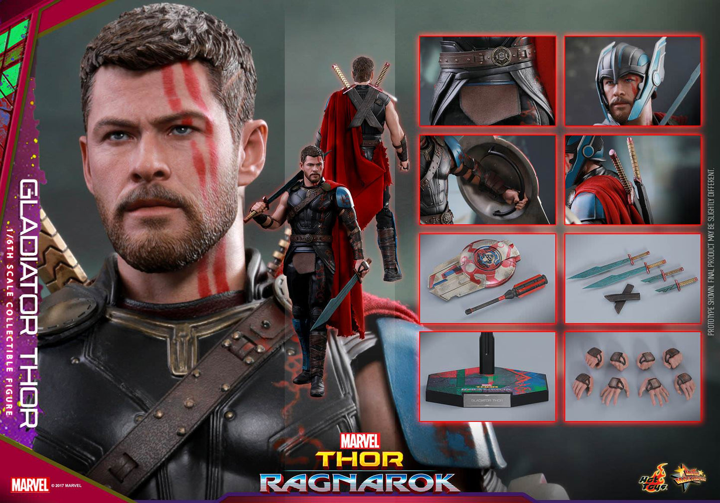 Gladiator Thor 1/6 - Thor: Ragnarok Hot Toys