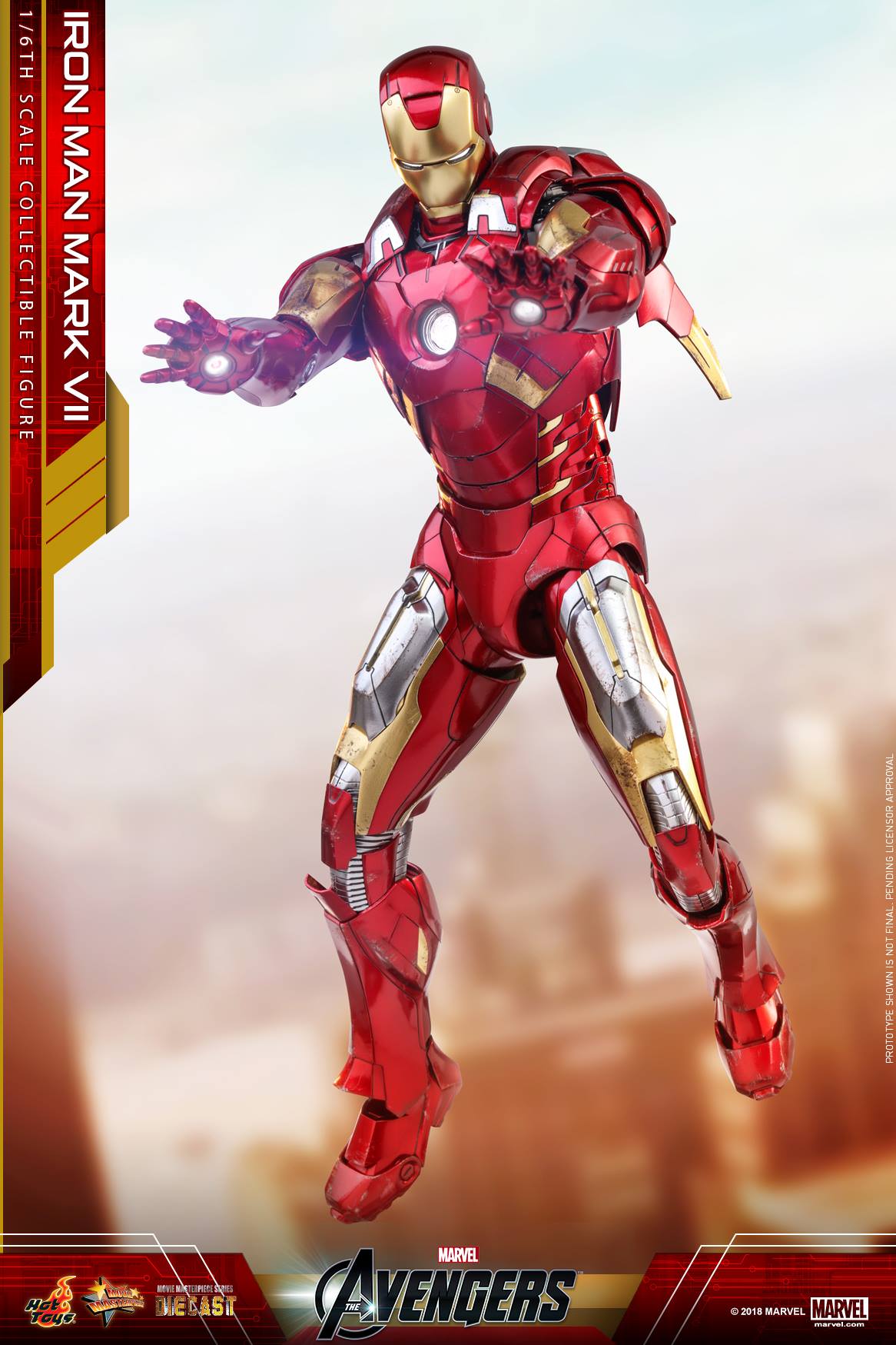Iron Man Mark VII S.E 1/6 - Avengers Hot Toys Die-Cast Metal