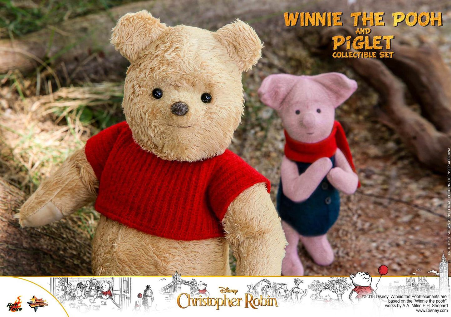 Winnie the Pooh & Piglet 1/6 - Christopher Robin Hot Toys