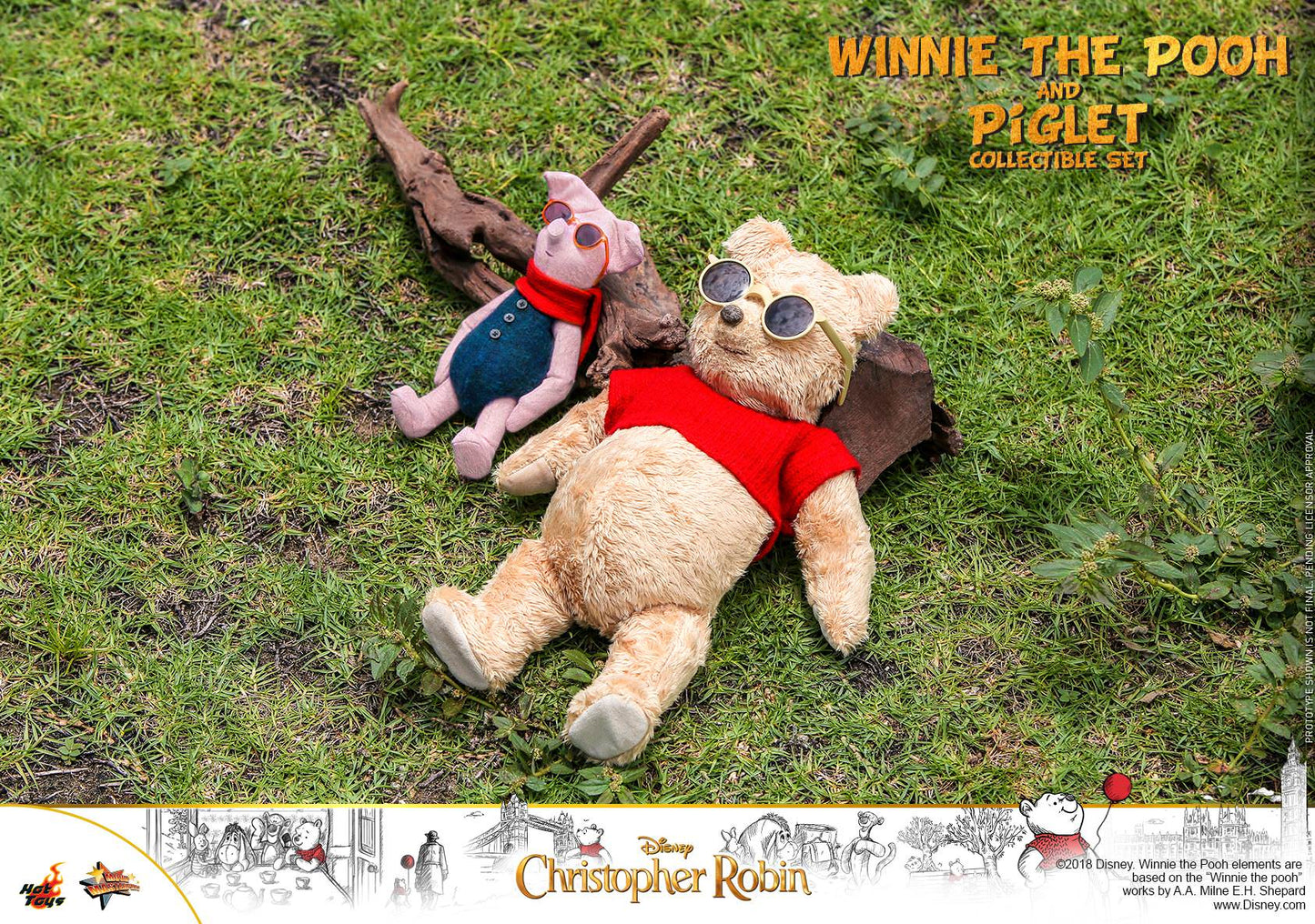 Winnie the Pooh & Piglet 1/6 - Christopher Robin Hot Toys