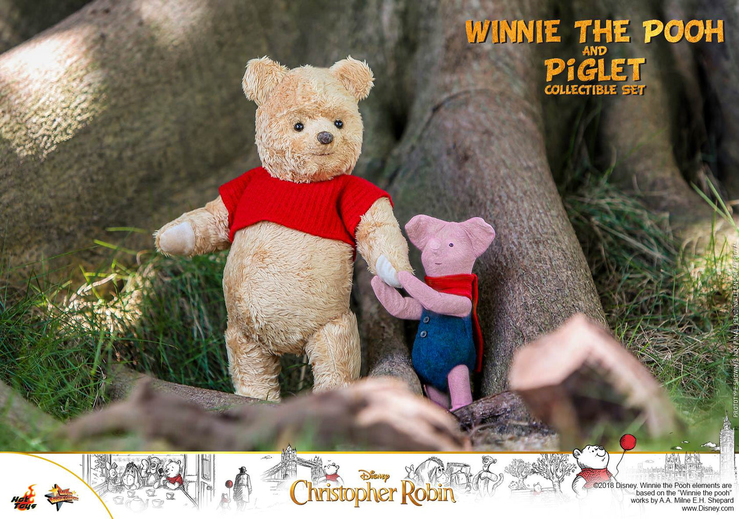 Winnie the Pooh & Piglet 1/6 - Christopher Robin Hot Toys