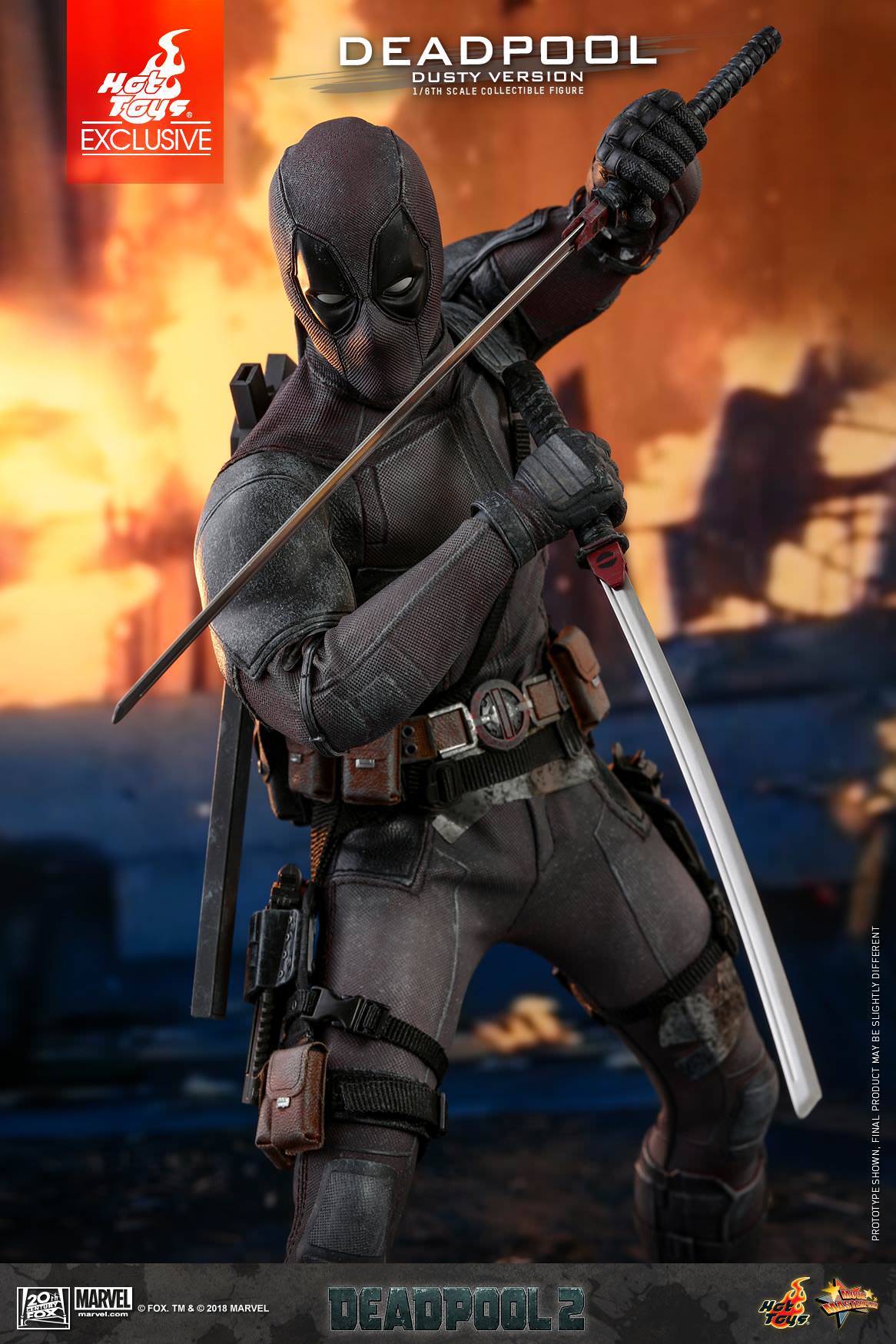 Deadpool Dusty Version Exclusive 1/6 - Deadpool 2 Hot Toys