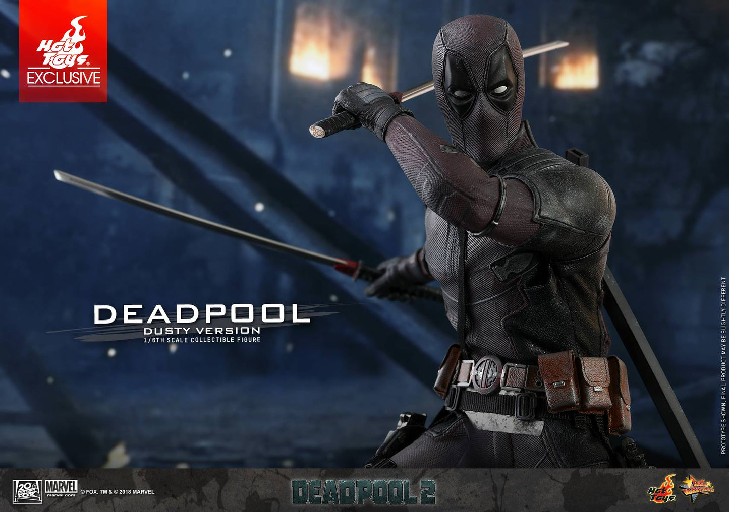 Deadpool Dusty Version Exclusive 1/6 - Deadpool 2 Hot Toys