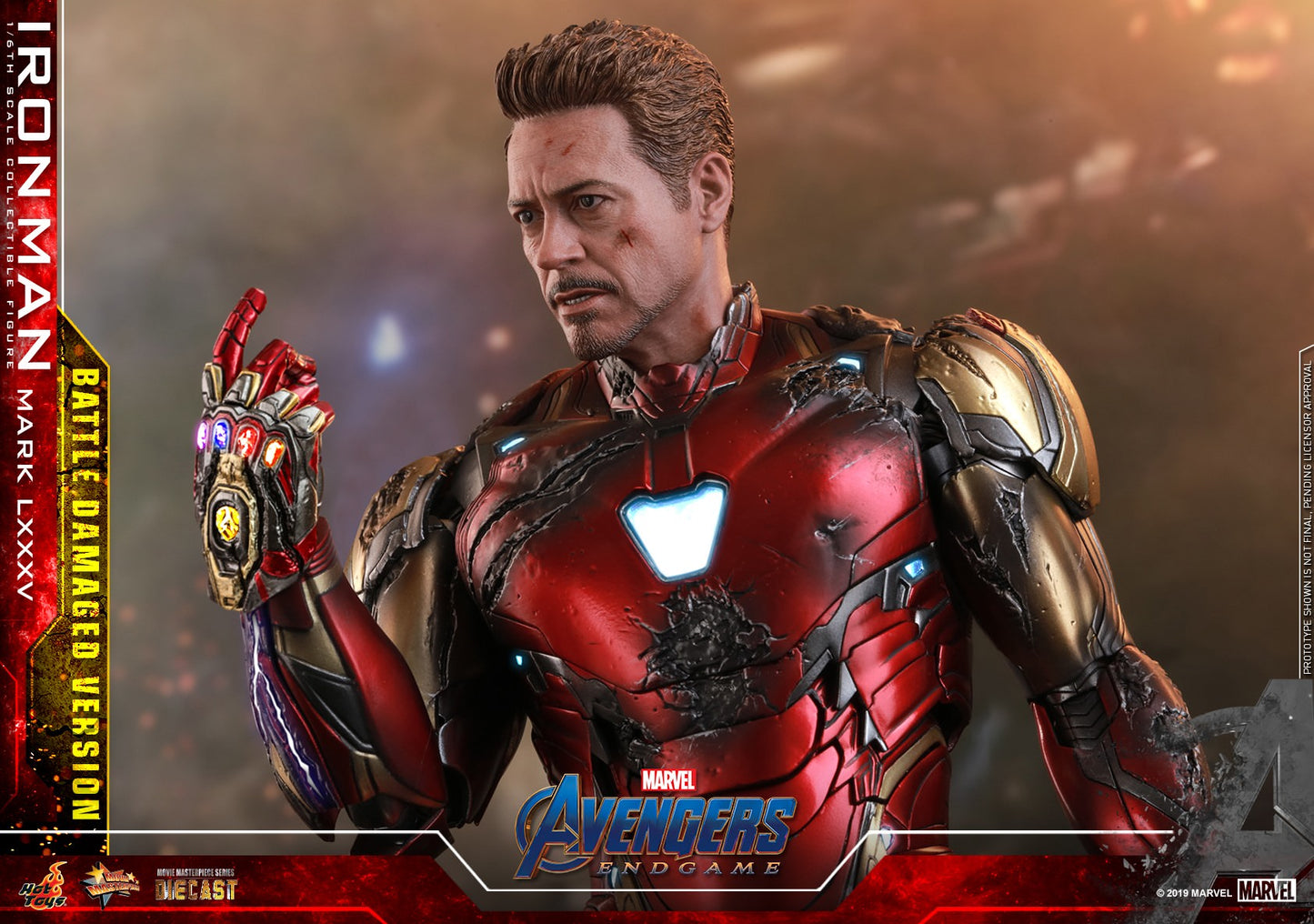 Iron Man Mark LXXXV Battle Damaged S.E 1/6 - Avengers Endgame Hot Toys Die-Cast Metal