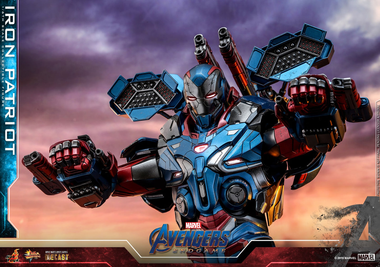 Iron Patriot 1/6 - Avengers: Endgame Hot Toys Die-Cast Metal