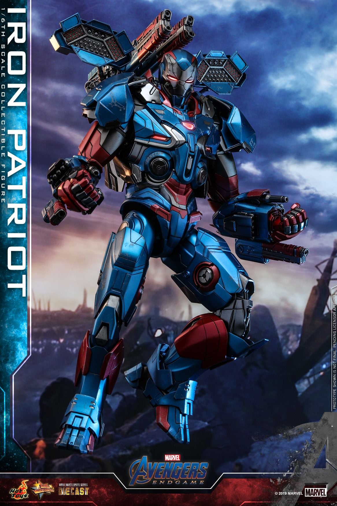Iron Patriot 1/6 - Avengers: Endgame Hot Toys Die-Cast Metal