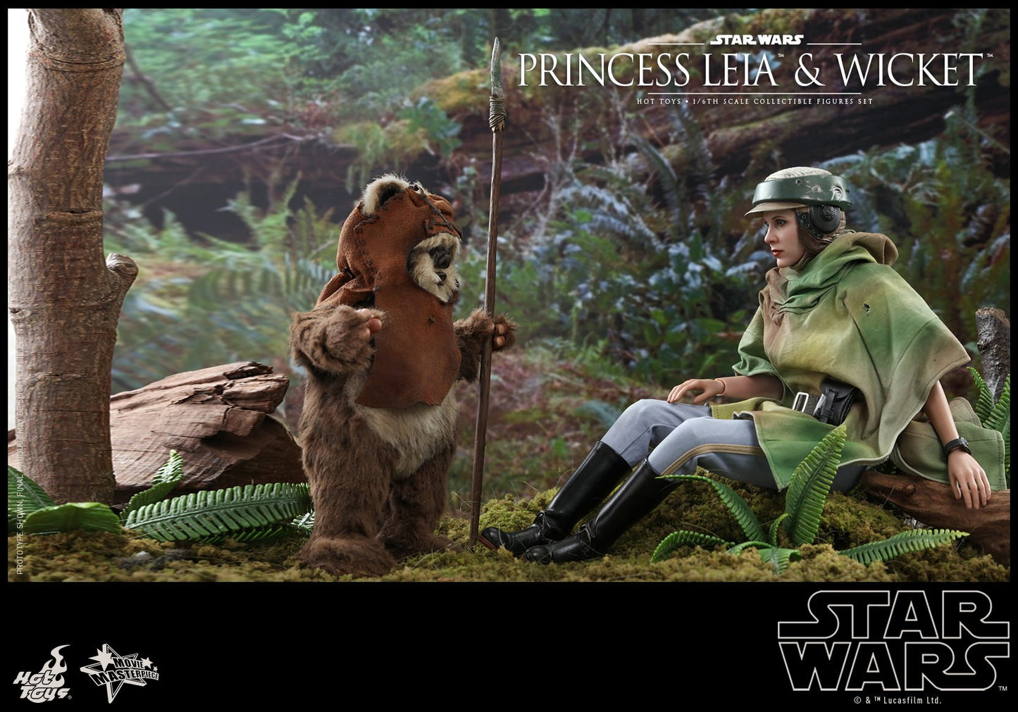 Princess Leia & Wicket 1/6 - Star Wars: Return of the Jedi Hot Toys