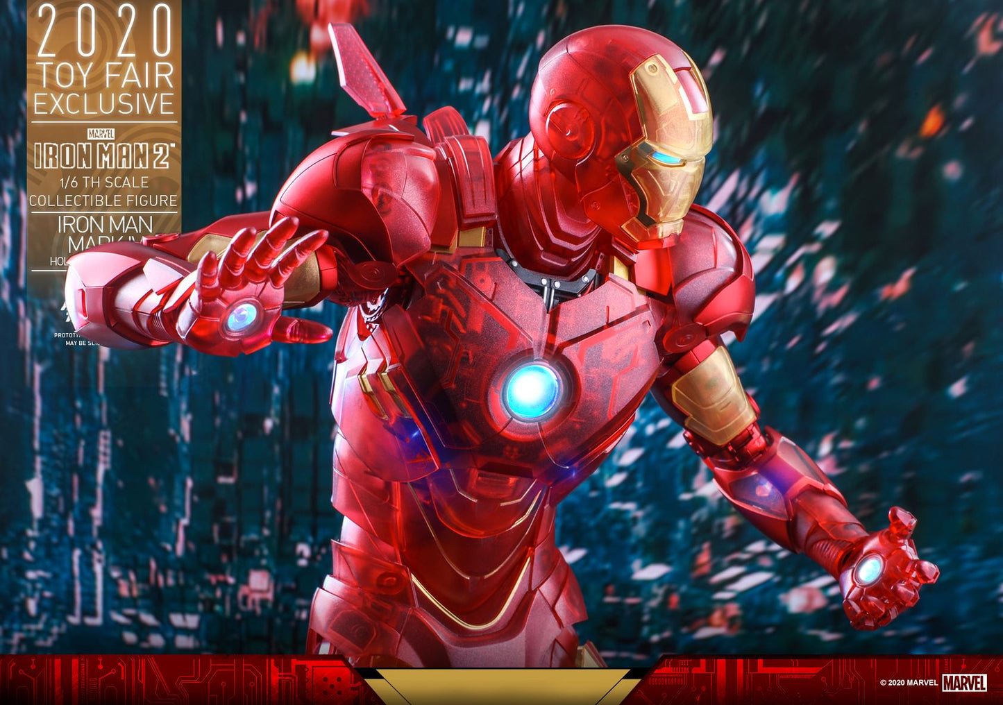 Iron Man Mark IV Holographic Version 1/6 - Iron Man 2 Hot Toys