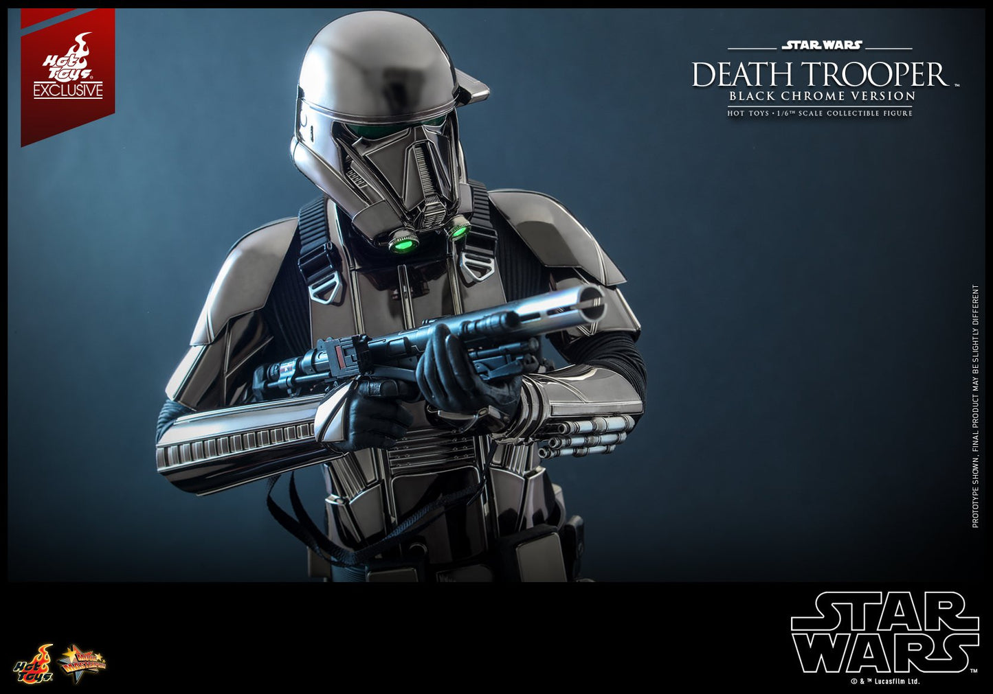Death Trooper Black Chrome Version Exclusive 1/6 - Star Wars Hot Toys