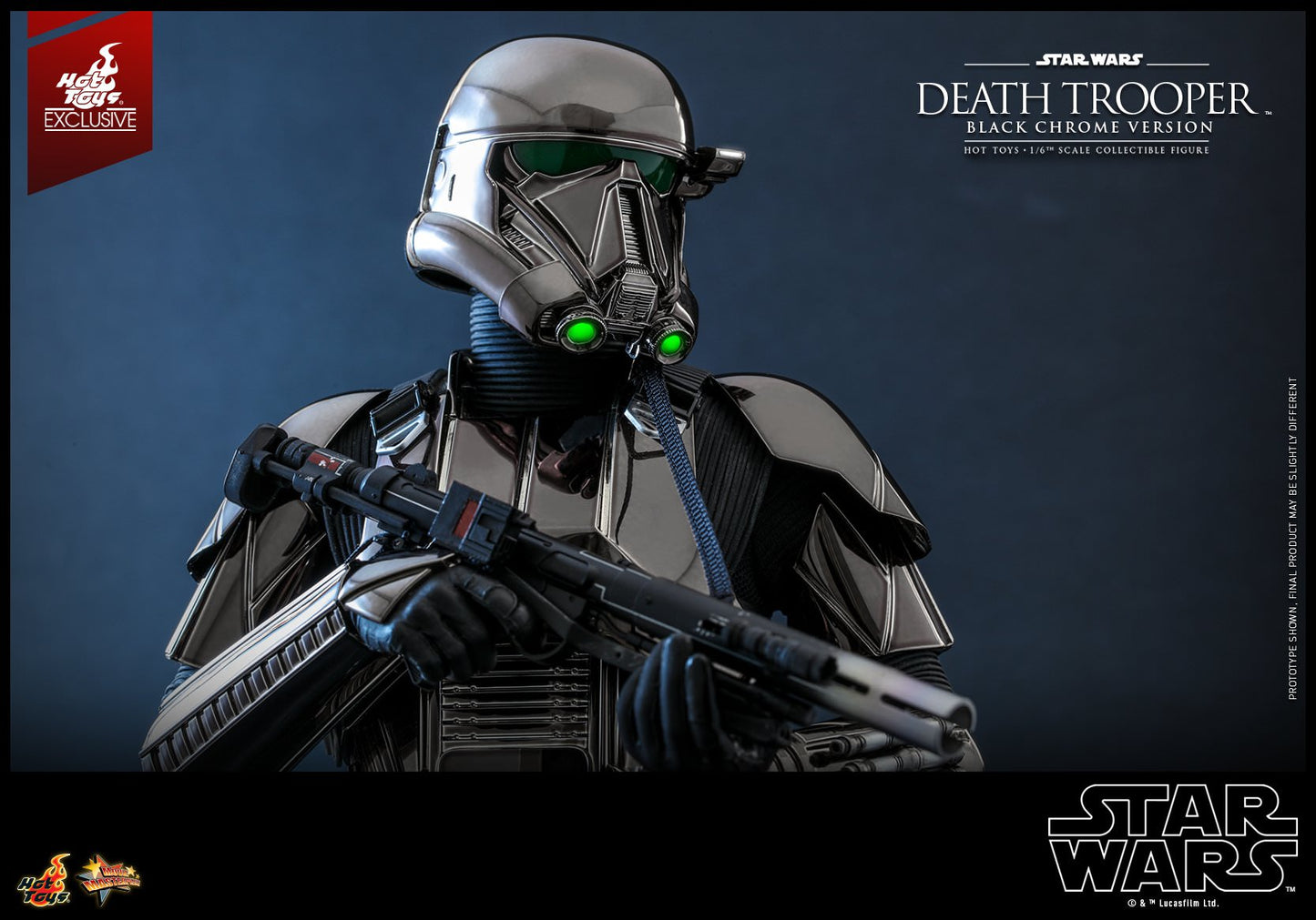 Death Trooper Black Chrome Version Exclusive 1/6 - Star Wars Hot Toys
