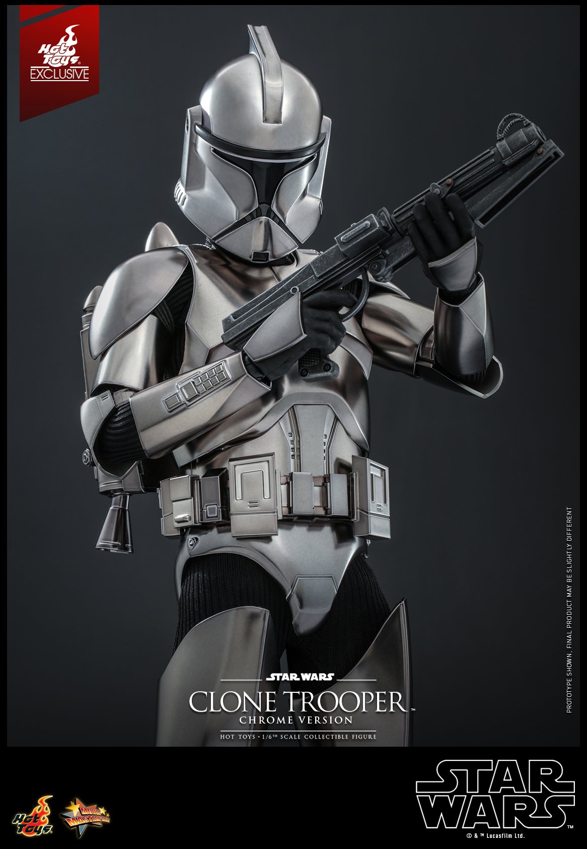Clone Trooper Chrome Version Exclusive 1/6 - Star Wars Hot Toys