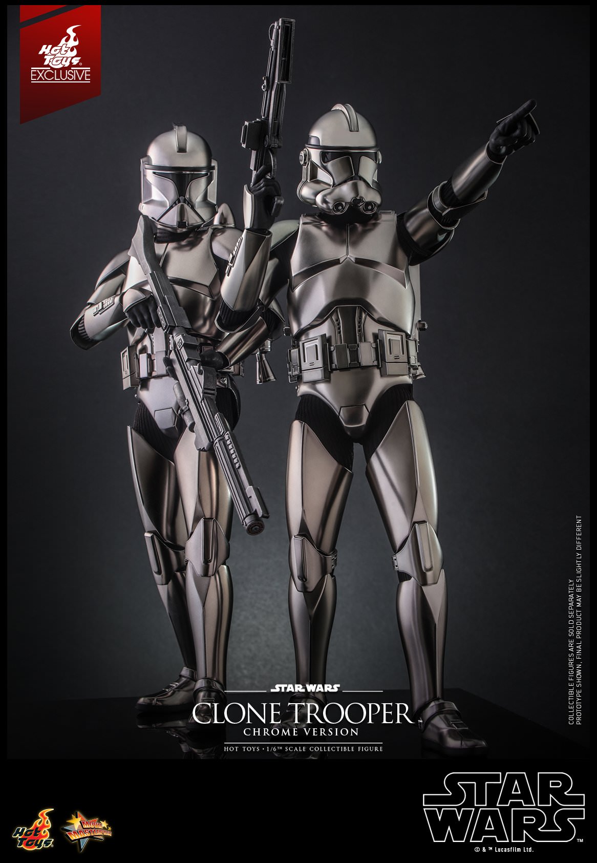 Clone Trooper Chrome Version Exclusive 1/6 - Star Wars Hot Toys