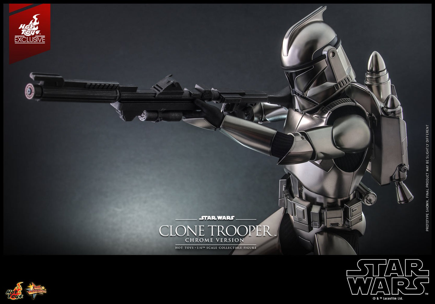 Clone Trooper Chrome Version Exclusive 1/6 - Star Wars Hot Toys