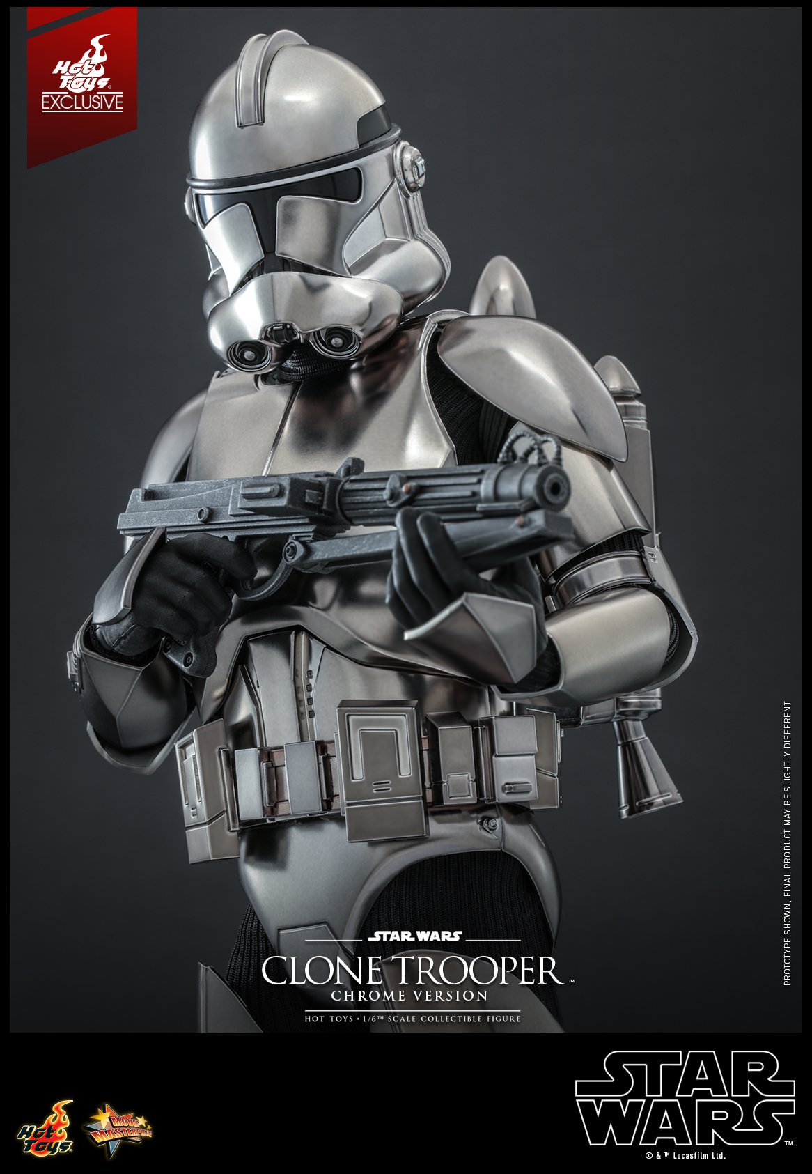 Clone Trooper Chrome Version Exclusive 1/6 - Star Wars Hot Toys