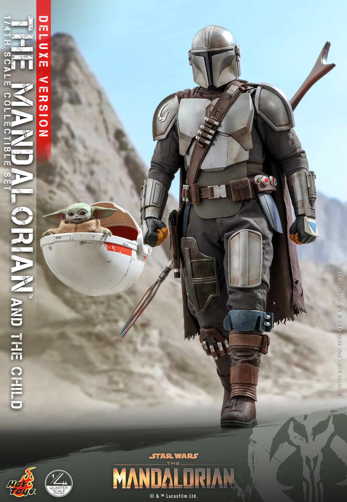 The Mandalorian & The Child Deluxe 1/4 - Star Wars: The Mandalorian Hot Toys