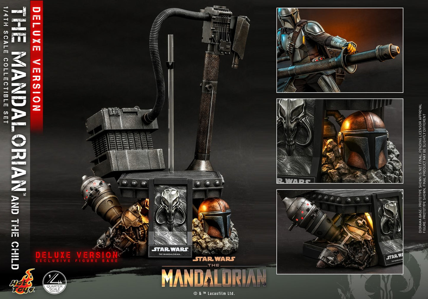 The Mandalorian & The Child Deluxe 1/4 - Star Wars: The Mandalorian Hot Toys