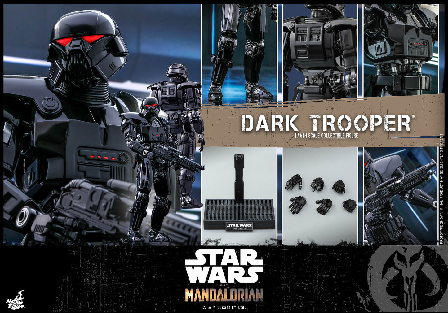 Dark Trooper 1/6 - Star Wars: The Mandalorian Hot Toys