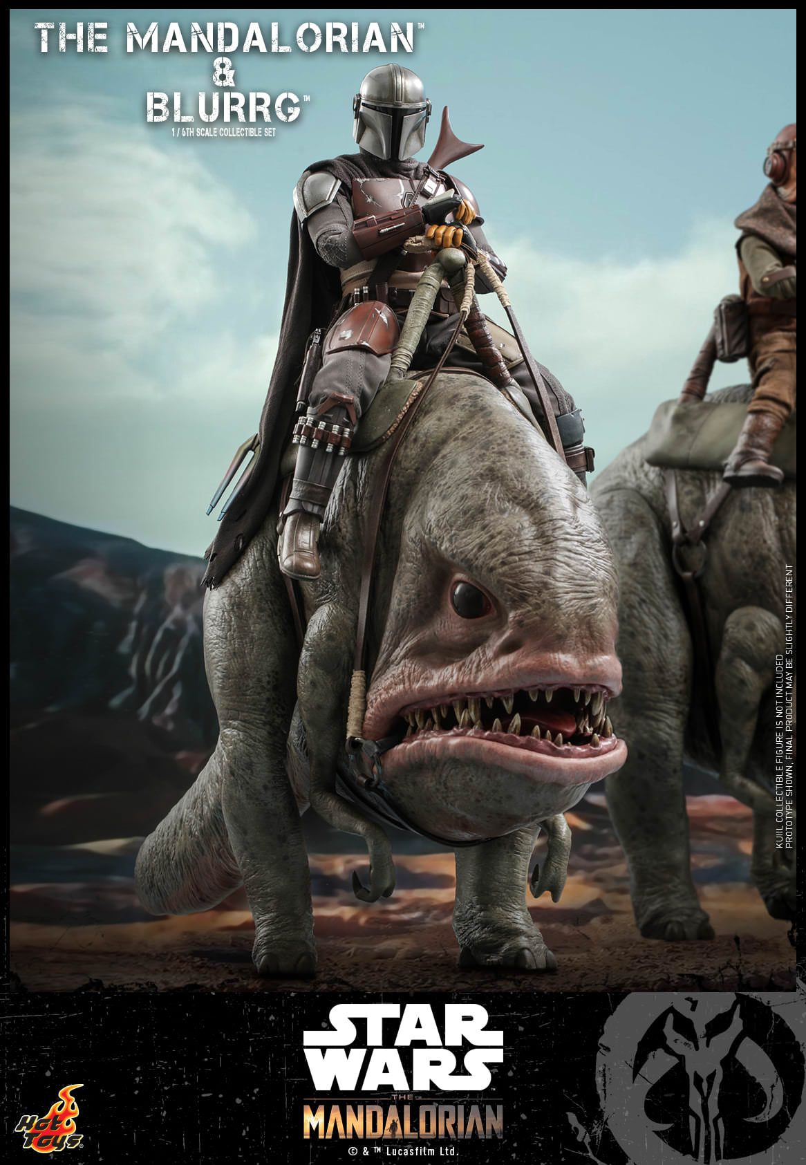 The Mandalorian and Blurrg Set 1/6 - Star Wars: The Mandalorian Hot Toys