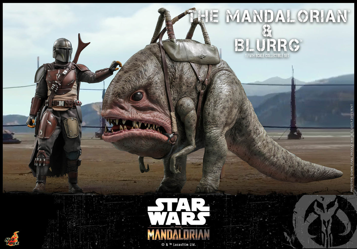The Mandalorian and Blurrg Set 1/6 - Star Wars: The Mandalorian Hot Toys