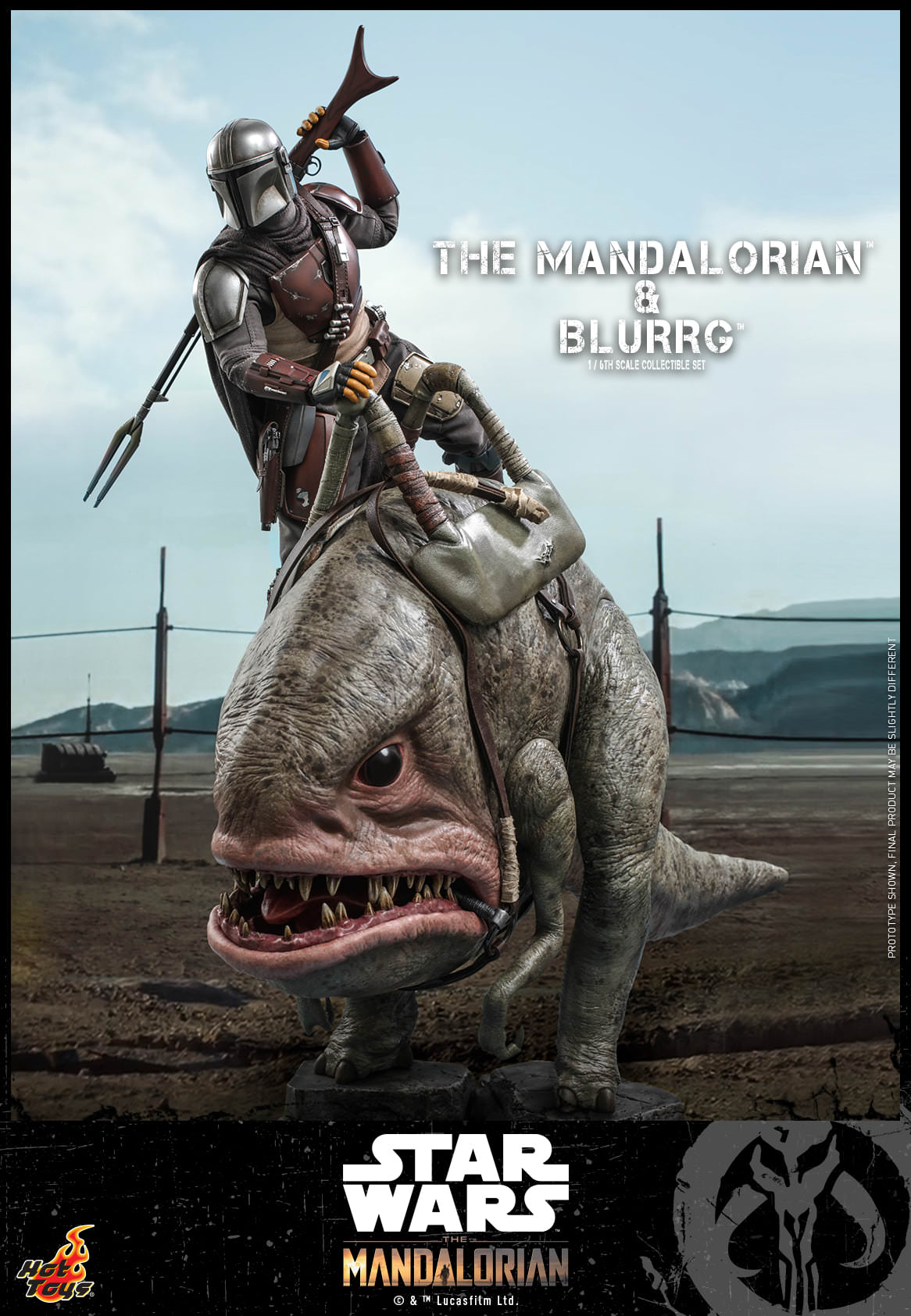 The Mandalorian and Blurrg Set 1/6 - Star Wars: The Mandalorian Hot Toys