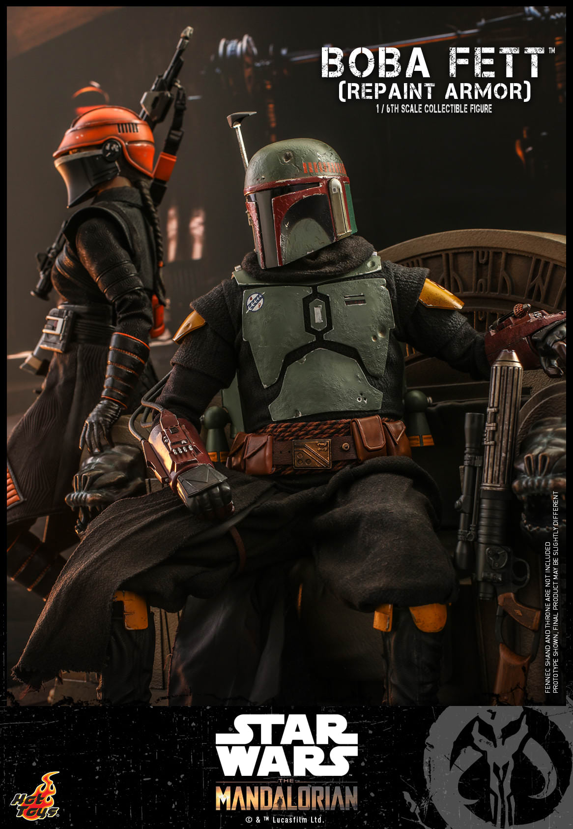 Boba Fett Rapaint Armor 1/6 - Star Wars: The Mandalorian Hot Toys