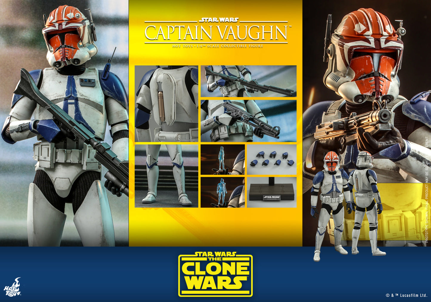 Captain Vaughn 1/6 - Star Wars: The Clone Wars Hot Toys