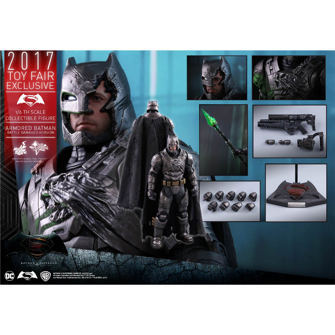 Armored Batman Battle Damaged Exclusive 1/6 - Batman vs. Superman Hot Toys