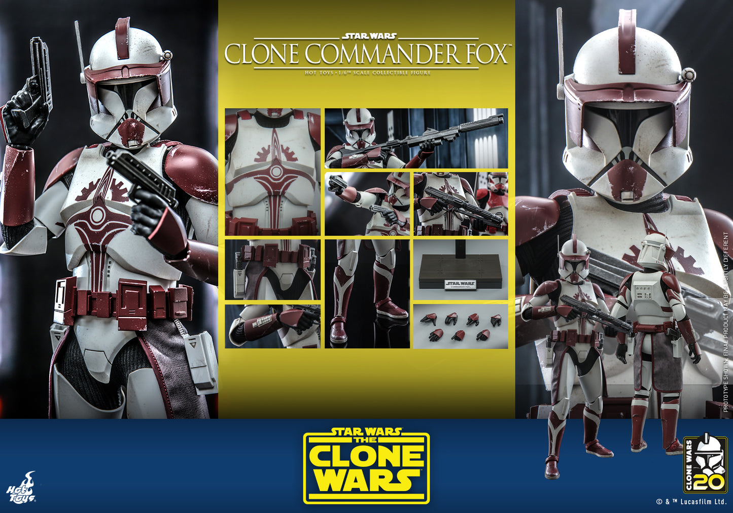 Clone Commander Fox 1/6 - Star Wars: The Clone Wars Hot Toys
