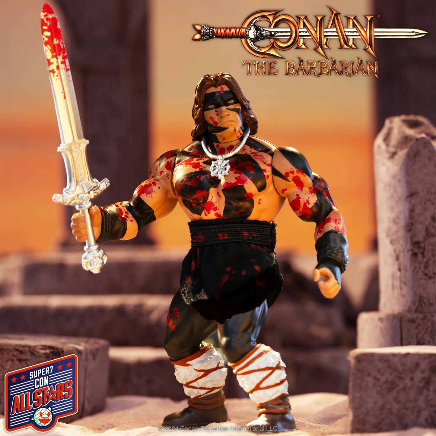 Conan (Blood Splatter) Vintage - Conan el Barbaro Super7 SDCC 2024