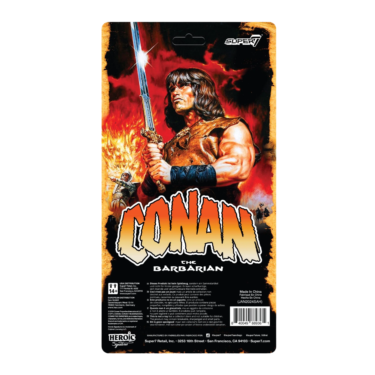 Conan (Blood Splatter) Vintage - Conan el Barbaro Super7 SDCC 2024